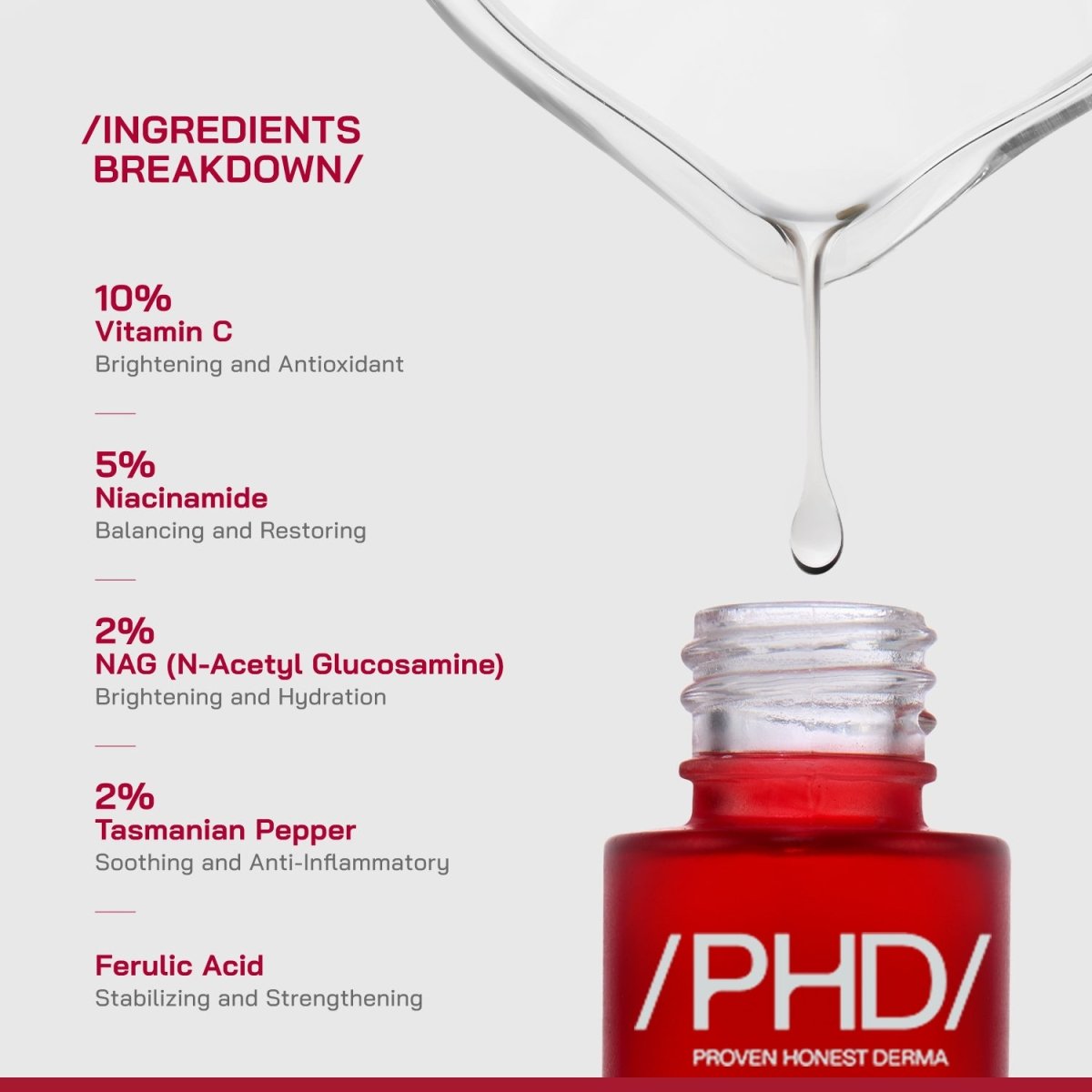 10% Vitamin C Brightening Serum - /PHD/ - Proven Honest Derma