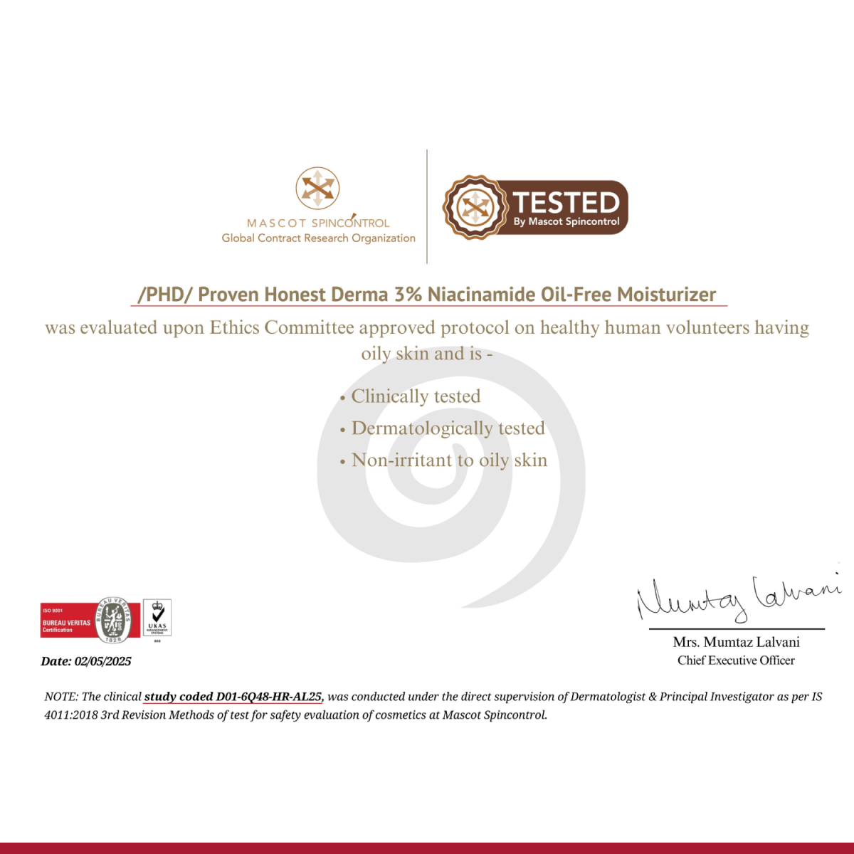 3% Niacinamide Oil - Free Moisturizer - /PHD/ - Proven Honest Derma