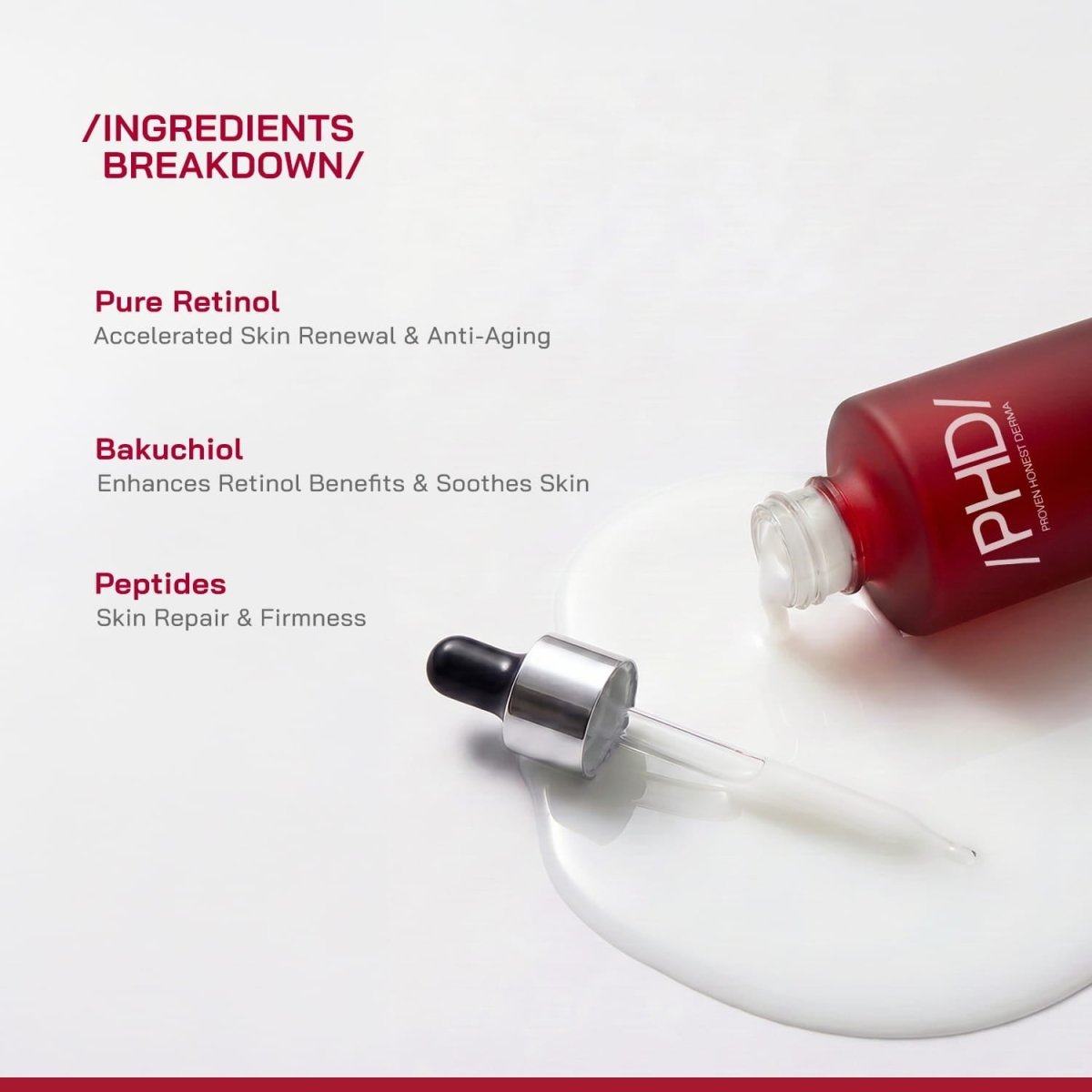 0.3% Pure Retinol Face Serum - /PHD/ - Proven Honest Derma
