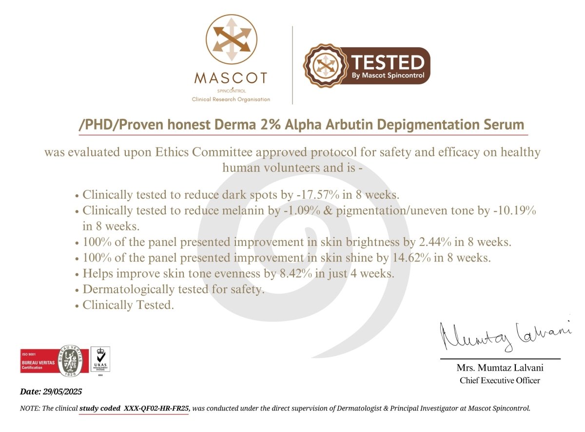 2% Alpha Arbutin Depigmentation Serum - /PHD/ - Proven Honest Derma