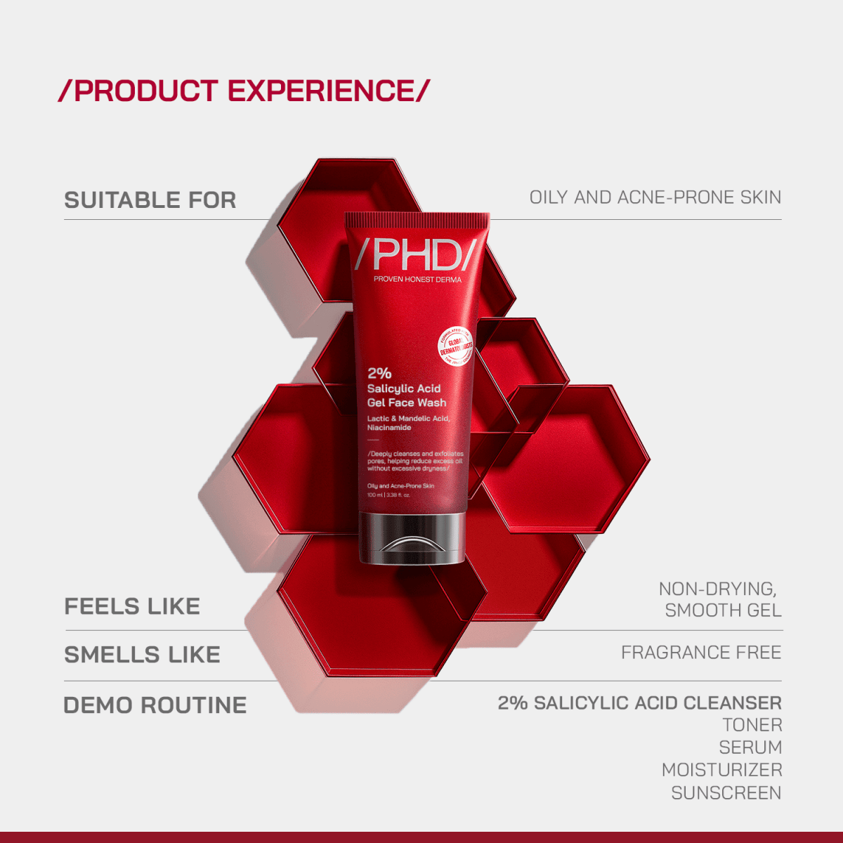 2% Salicylic Acid Gel Face Wash - /PHD/ - Proven Honest Derma