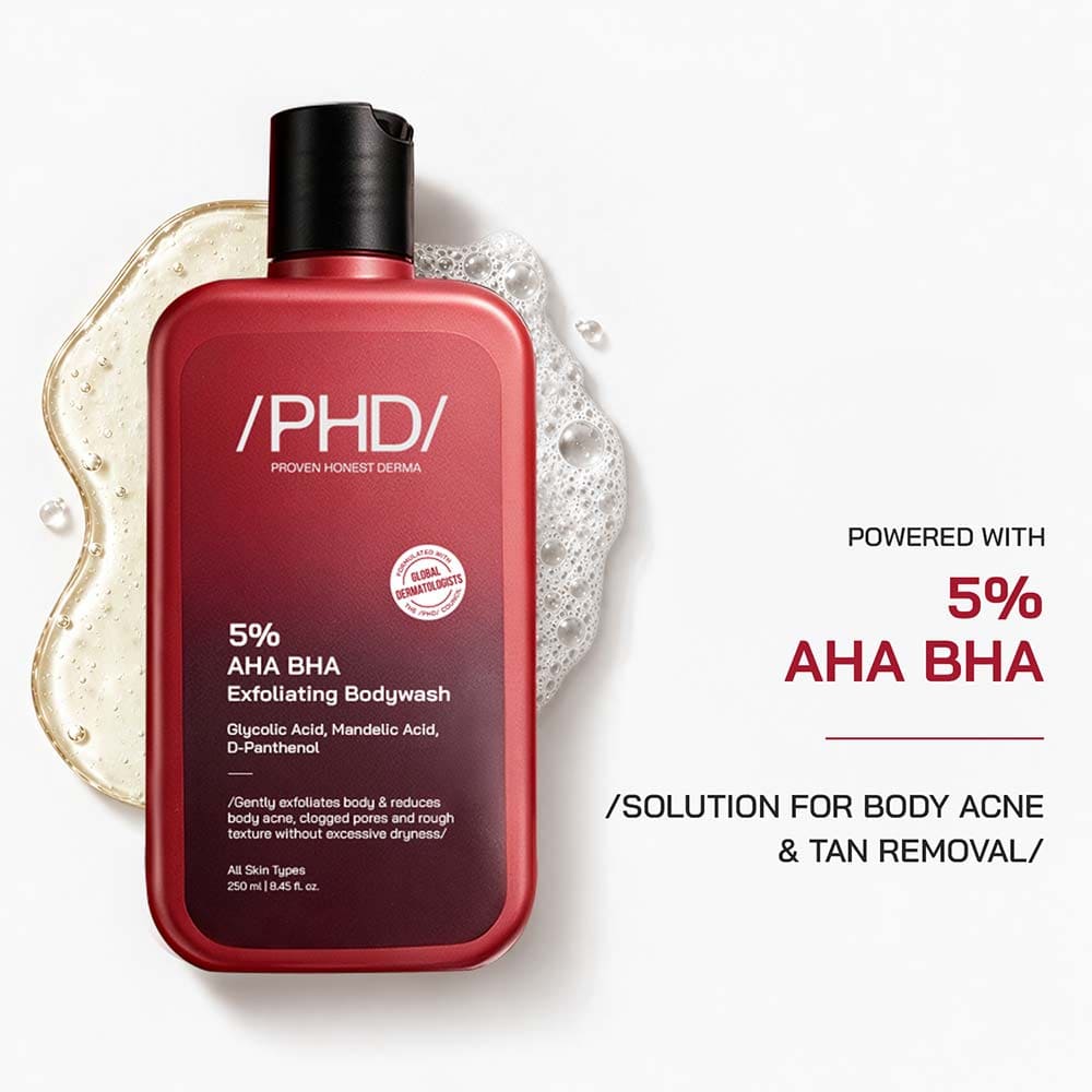 5% AHA BHA Exfoliating Bodywash - /PHD/ - Proven Honest Derma