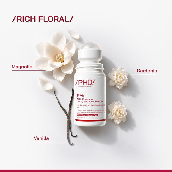 6% AHA Underarm Depigmentation Roll-On - /PHD/ - Proven Honest Derma