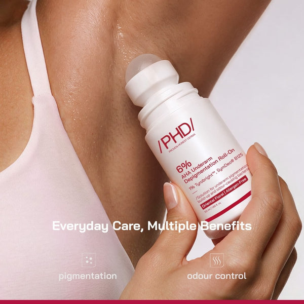 6% AHA Underarm Depigmentation Roll-On - /PHD/ - Proven Honest Derma