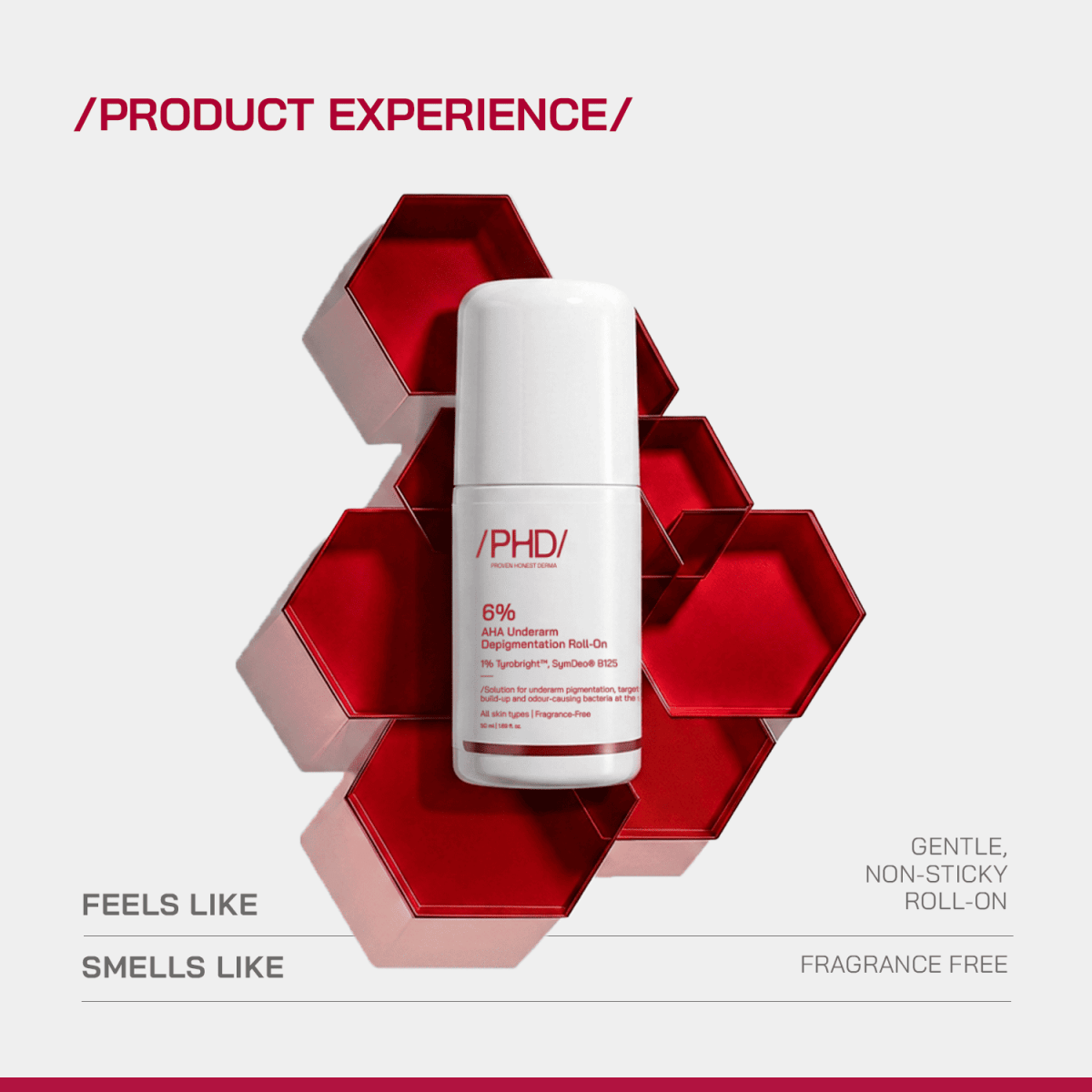 6% AHA Underarm Depigmentation Roll-On - /PHD/ - Proven Honest Derma