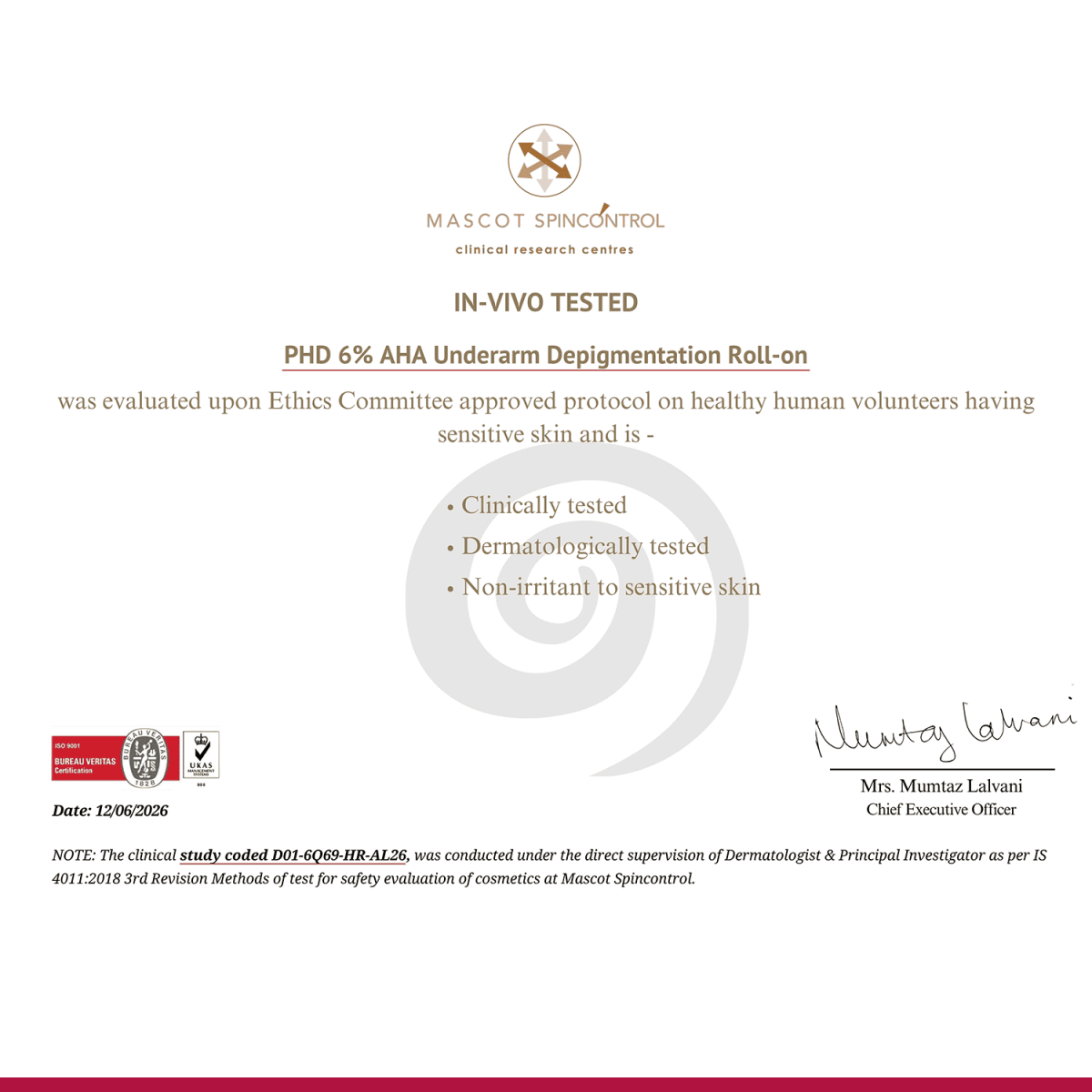 6% AHA Underarm Depigmentation Roll-On - /PHD/ - Proven Honest Derma