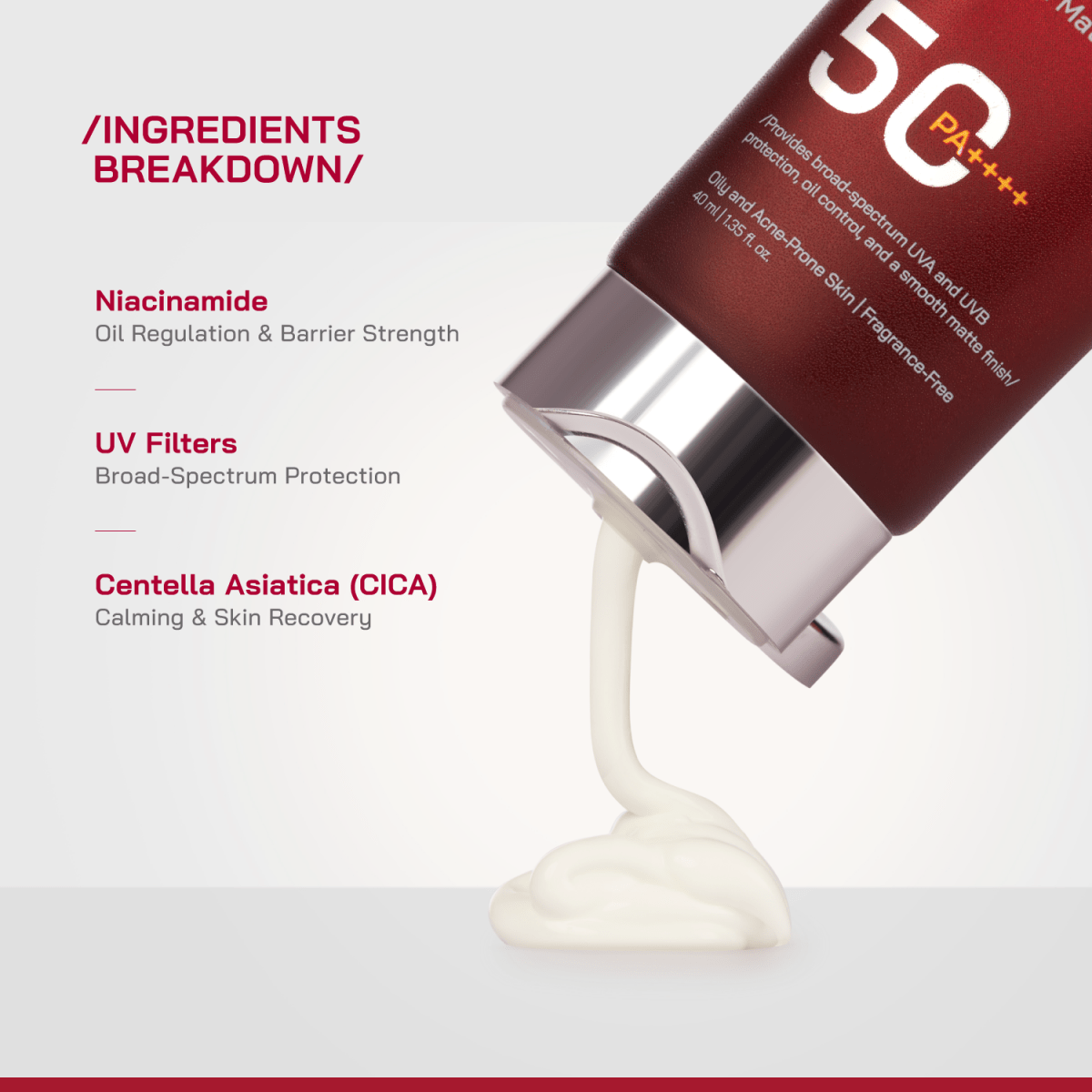 Niacinamide Dry Touch Matte Sunscreen - /PHD/ - Proven Honest Derma