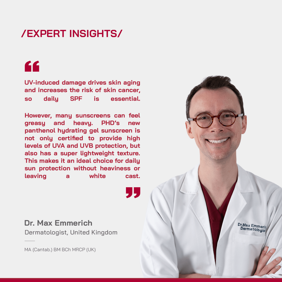 Panthenol Hydrating Gel Sunscreen SPF 60 PA++++ - /PHD/ - Proven Honest Derma